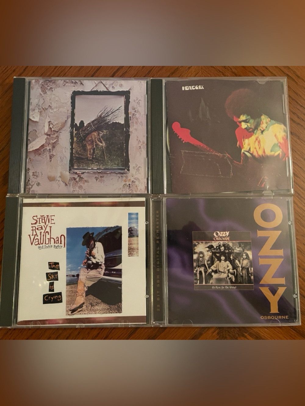 Classic Rock CD Lot - Hendrix, Ozzy, Stevie Ray Vaughan, Led Zeppelin